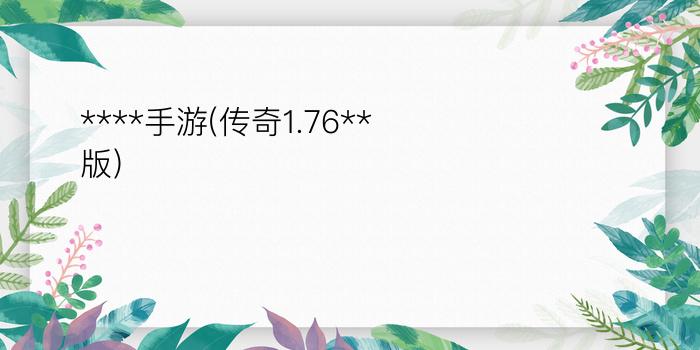 ****手游(传奇1.76**版)