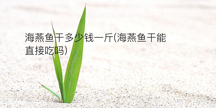 海燕鱼干多少钱一斤(海燕鱼干能直接吃吗)