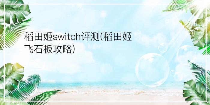 稻田姬switch评测(稻田姬飞石板攻略)