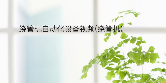 绕管机自动化设备视频(绕管机)