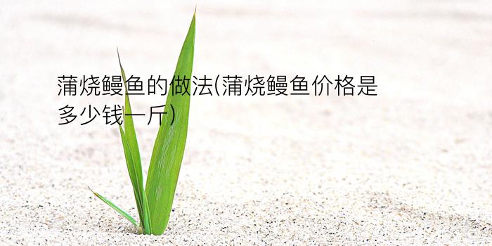 蒲烧鳗鱼的做法(蒲烧鳗鱼价格是多少钱一斤)