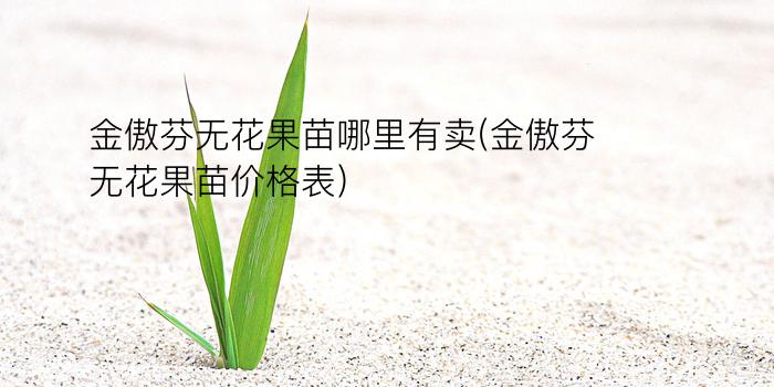 金傲芬无花果苗哪里有卖(金傲芬无花果苗价格表)