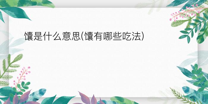 馕是什么意思(馕有哪些吃法)