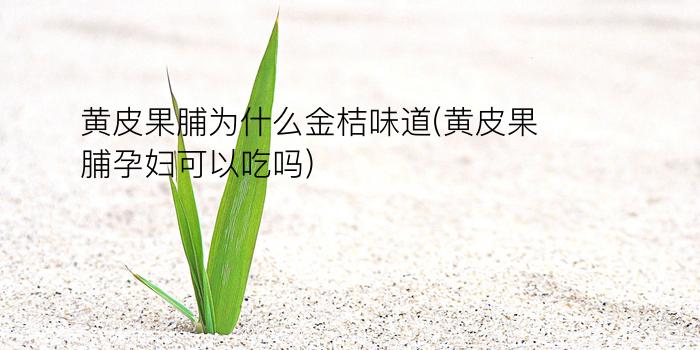 黄皮果脯为什么金桔味道(黄皮果脯孕妇可以吃吗)